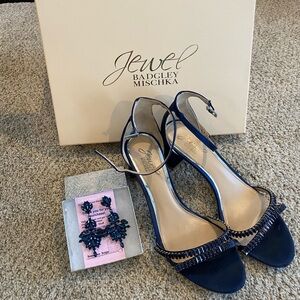 Badgley Mischka Jewel Navy Heels